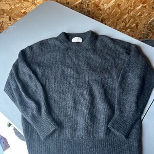 Everlane angora Dark Gray Crewneck Sweater for Women